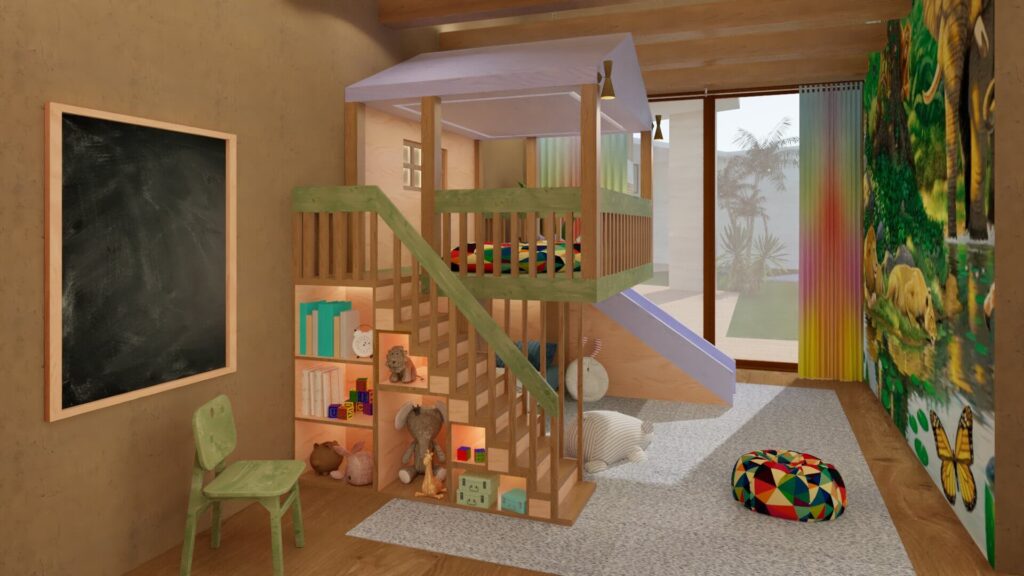 01 dormitorio infantil desde pasillo