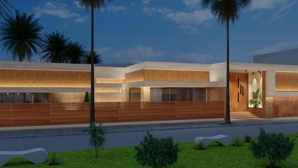 02 fachada principal centro cocina nocturno